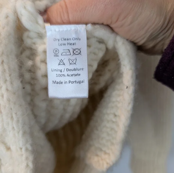 Simone Rocha Cream Sweater with Textured Design Size S In EUC - Picture 9 of 15